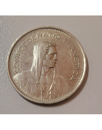 5 francs suisse cupronickel Tête de berger 1968 B (242) — photo 2