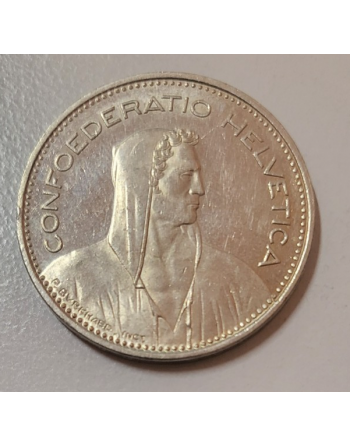 5 francs suisse cupronickel Tête de berger 1983 (243) — photo 2