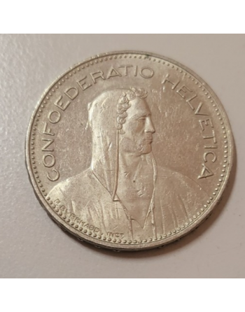 5 francs suisse cupronickel Tête de berger 1996 B (244) — photo 2