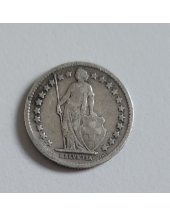 1/2 franc suisse argent Helvetia debout 1903 B (249) — photo 2
