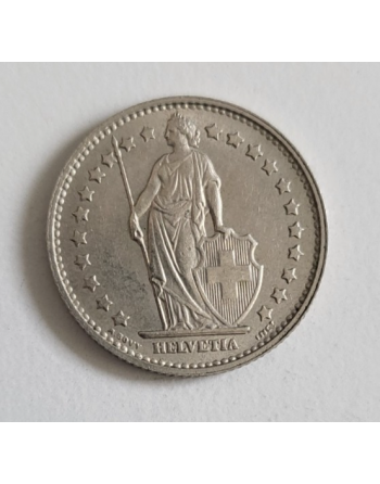 1 Franc suisse cupronickel Helvetia debout 1968 B (283) — photo 2