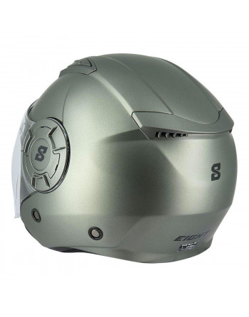 EIGHT Casque de moto gris métallisé Twitter S749 Taille M — photo 2