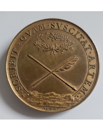 Médaille cuivre Léonard de Vinci 1669 (403) — photo 2 Médaille cuivre Léonard de Vinci 1669 (403) — photo 2