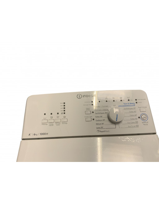 Lave Linge Top INDESIT BTW N A61052 6 Kg BLANC - Image 5