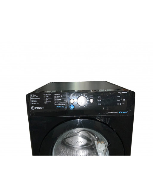 Lave linge hublot INDESIT BWE91285XKFRN 9 KG NOIR - Image 2