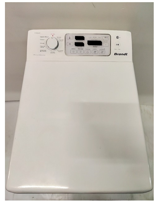Lave linge hublot BRANDT WTD6084SF 6 KG BLANC
