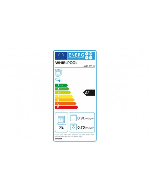 Four encastrable chaleur tournante WHIRLPOOL FXTP6 73L GRIS - Image 2