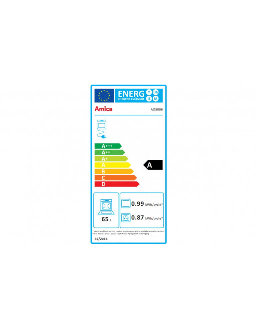 Four encastrable pyrolyse AMICA AO5006 65L GRIS - Image 2