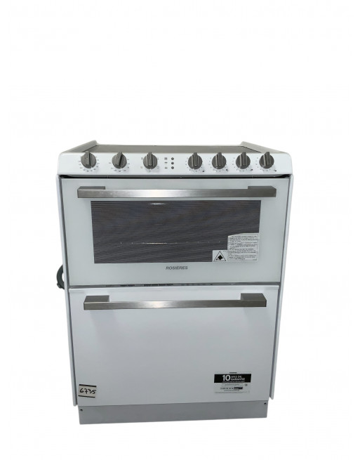Cuisinière lave vaisselle  ROSIERES TRV60NO 4 FEU BLANC - Image 5