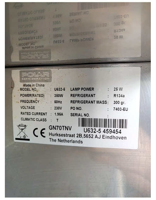 Matériel professionnel POLAR U632-5 GRIS - Image 3