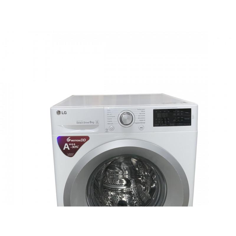 Lave linge hublot LG F82J54WH 8 KG BLANC - Image 2