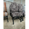 Chaise à motifs animaux – style baroque safari – zèbre, girafe, léopar | MaxDeal