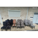 Chaise à motifs animaux – style baroque safari – zèbre, girafe, léopar | MaxDeal