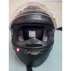 TORX HELMET Casque de moto intégral noir mat Racing Taille XL