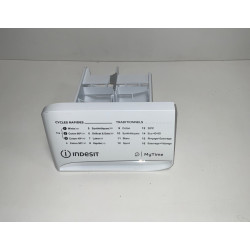 INDESIT Tiroir bac à lessive + façade pour lave linge BWEW 81255XWF