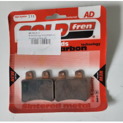 GOLDFREN Jeu de 2 plaquettes de freins Peugeot Jet Force 125 réf 48-12-211