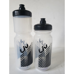 LIV Lot de 2 gourdes opaques blanches 600 ml + 750 ml