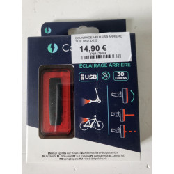 COOLRIDE Eclairage arrière USB LED rechargeable noir sur tige de selle — photo 2