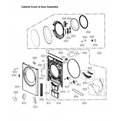 Base Assembly Cabinet LG AAN73349759 sèche linge