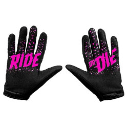MUC-OFF Paire de gants de vélo noirs Taille L