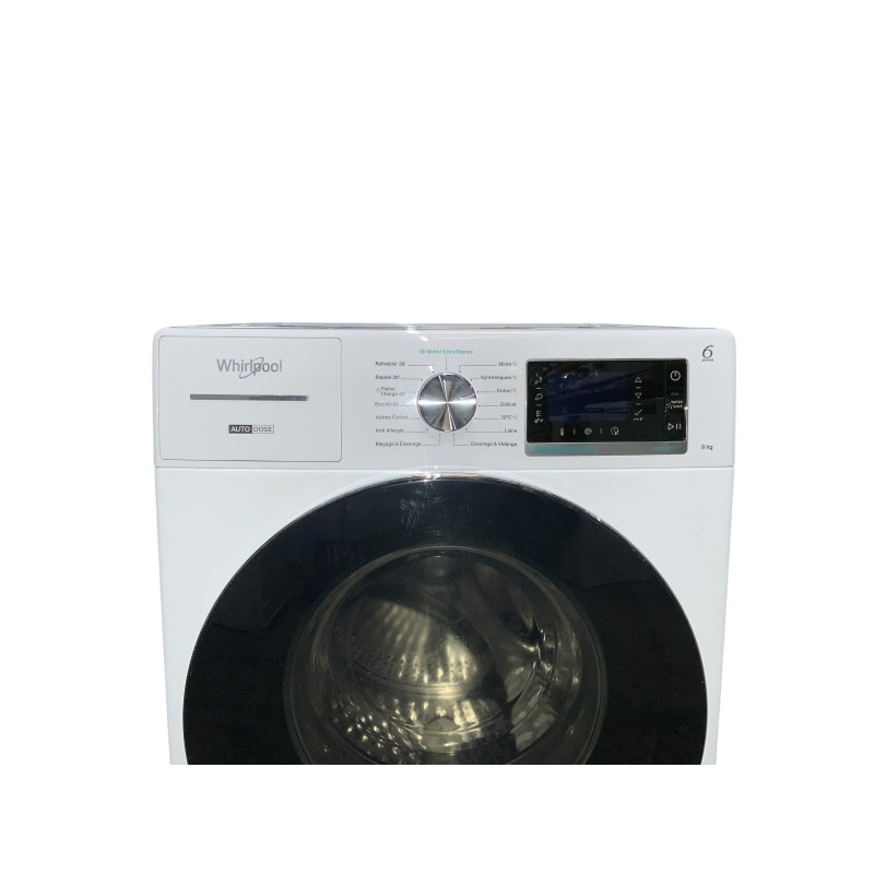 Lave linge hublot WHIRLPOOL W8 W946WR FR 9 KG BLANC - Image 4