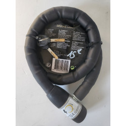 WALFORT Antivol chaîne acier noir 23 mm x 1 m et 2 clés pour vélo — photo 2