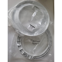 WHIRLPOOL Cadre hublot extérieur 481244010817 + intérieur blanc 481244019589