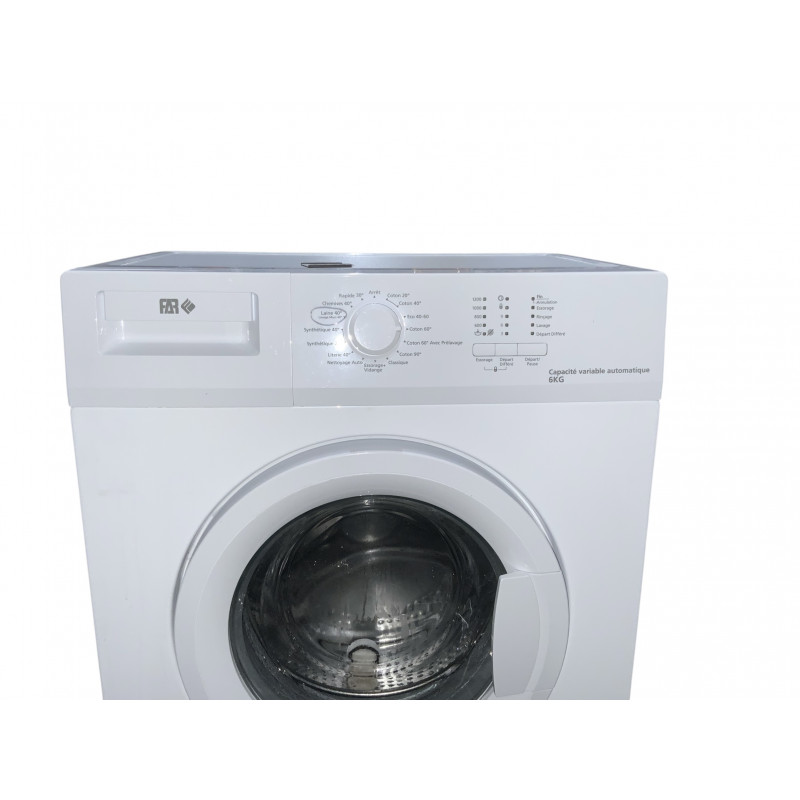 Lave linge hublot FAR LF612B21W 6 KG BLANC
