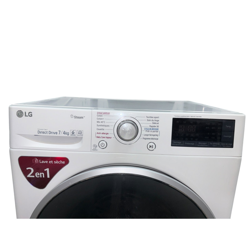 Lave linge séchant LG F742J72WRS 7 KG 4 KG BLANC - Image 3