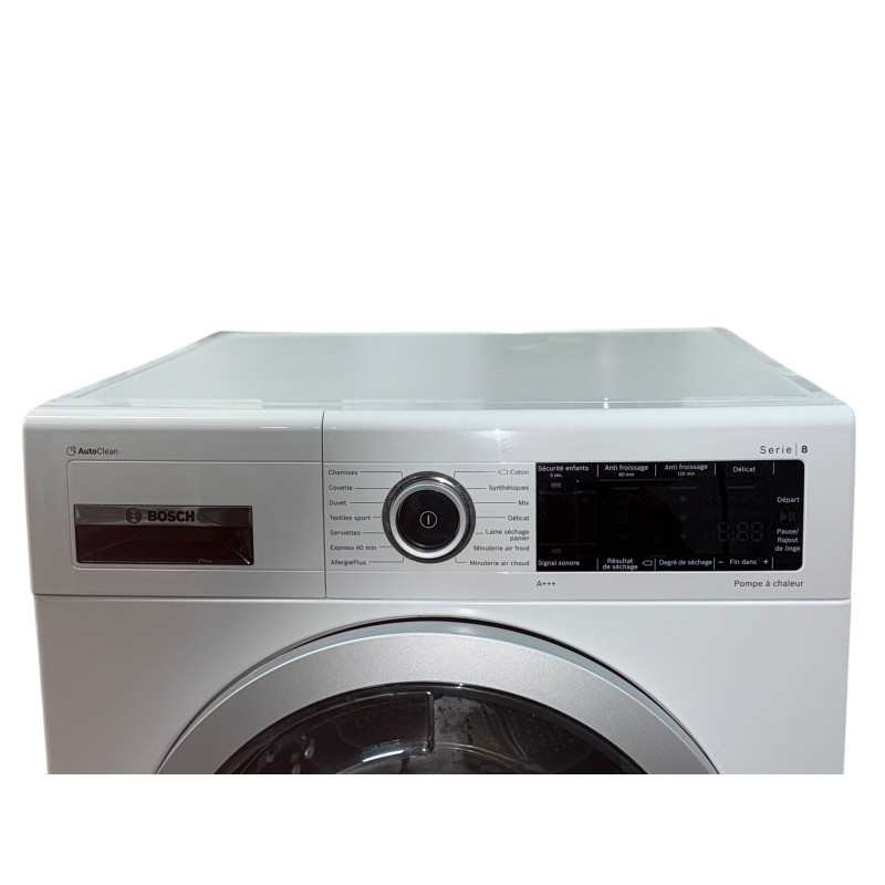 Sèche linge pompe à chaleur BOSCH WTX87M09FF 9 kg BLANC - Image 4