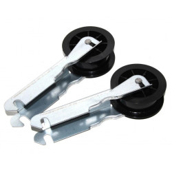 CANDY HOOVER Kit de 2 roues de tension poulie 06017597 pour sèche linge