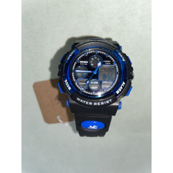 MONTRE SKMEI SPORT 1163 - NOIRE AVEC GARNITURE BLEUE 4 — photo 2