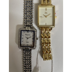 Set de 2 montres pour femmes 2 strass argenté/doré 47