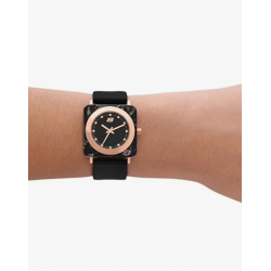 Skechers Montre à quartz analogique à trois aiguilles en métal et silicone 32