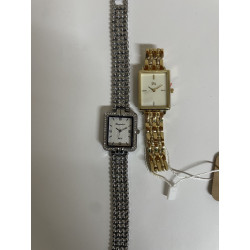 Set de 2 montres pour femmes 2 strass argenté/doré 47 — photo 2