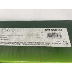 2x DISQUE DE FREIN ARRIERE POUR VOLKSWAGEN 1K0615601AD GTPDS0104. 141206 — photo 2