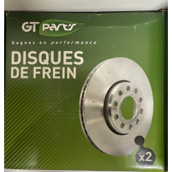 2x DISQUE DE FREIN GTPDSQ077 pour RENAULT LAGUNA OE:7701206613/8200007121